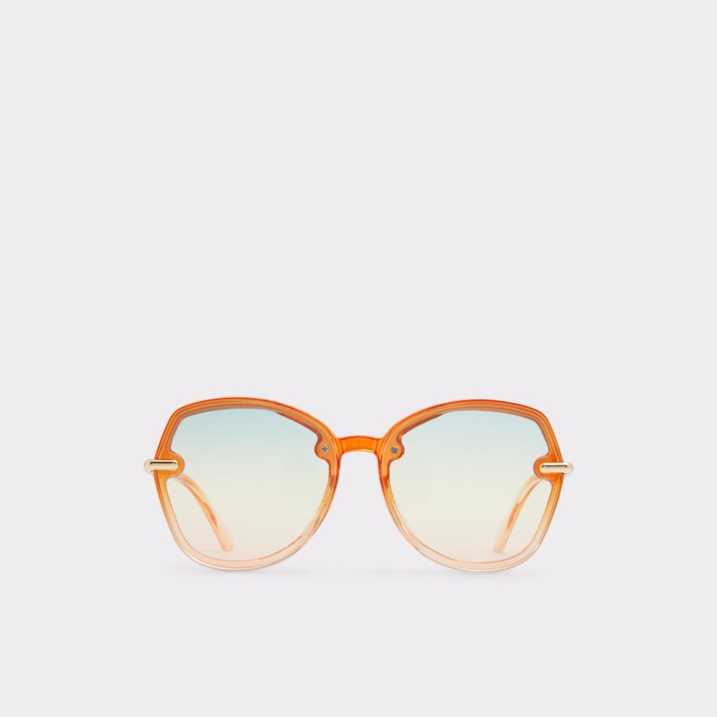 Fashion Light Orange Aldo Cortegaca Round Sunglasses