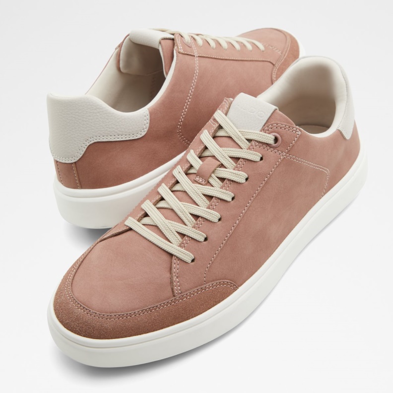 Aldo Fashion Medium Beige Courtspec Low Top Sneaker Cup Sole