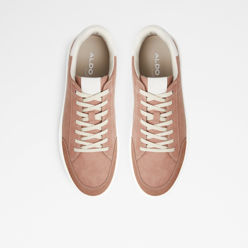 Aldo Fashion Medium Beige Courtspec Low Top Sneaker Cup Sole