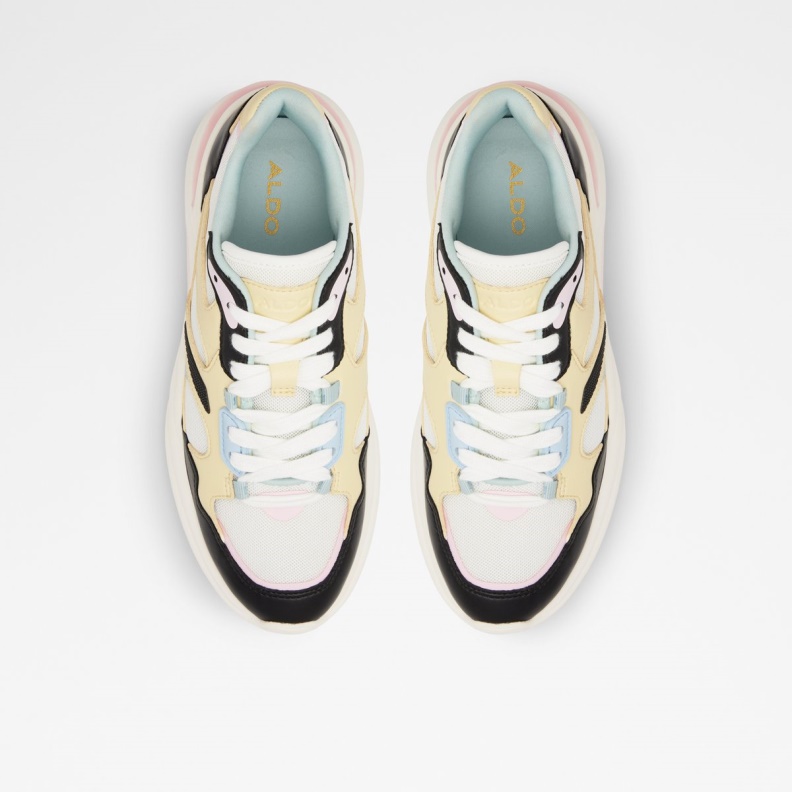 Aldo Createv2 Wedge Sneaker Jogger Sole Pastel Multi Fashion