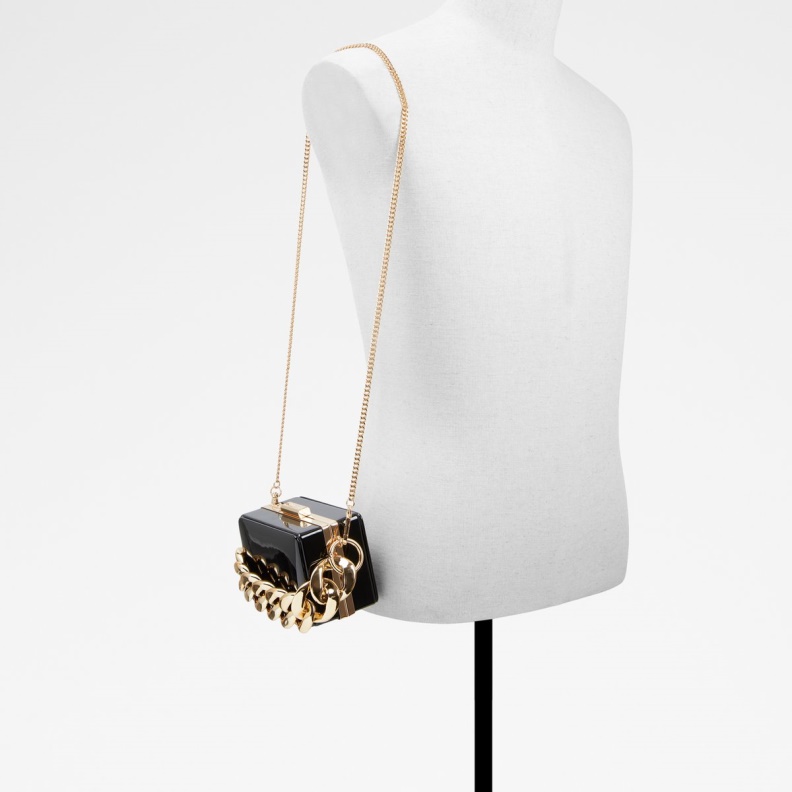 Aldo Fashion Cubetta Box Clutch Black