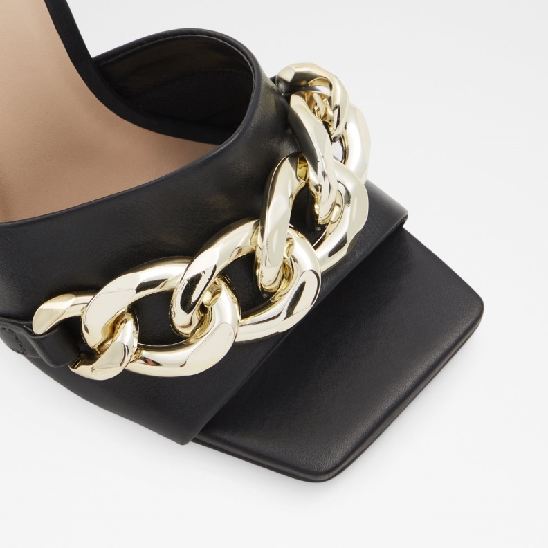 Black Cubetto High Heel Sandal Stiletto Heel Aldo Fashion
