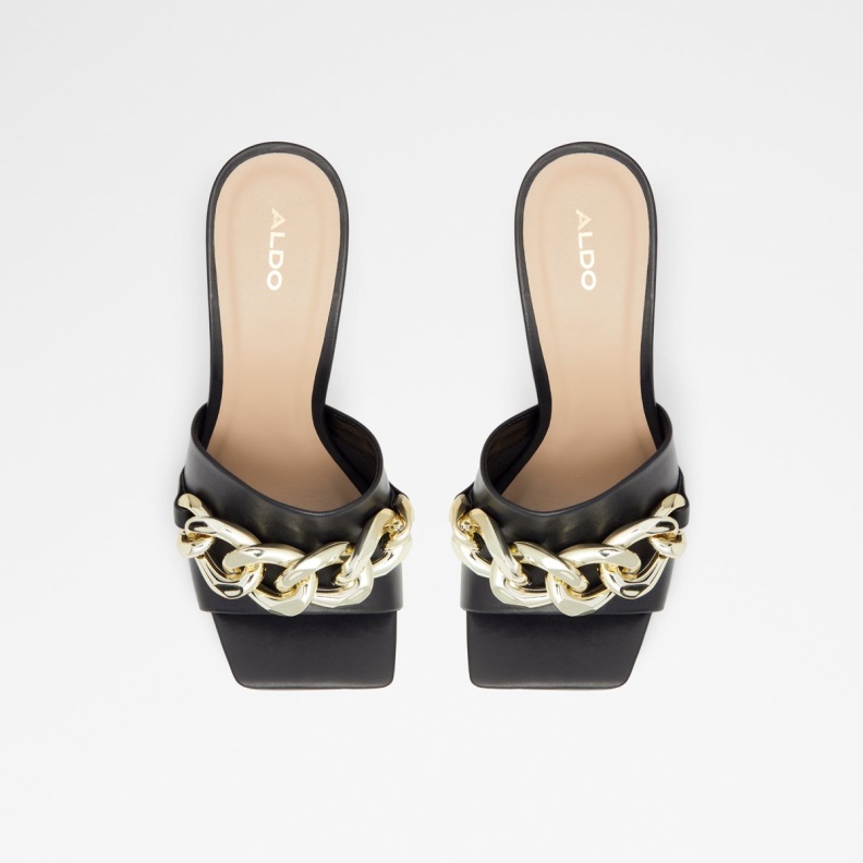 Black Cubetto High Heel Sandal Stiletto Heel Aldo Fashion