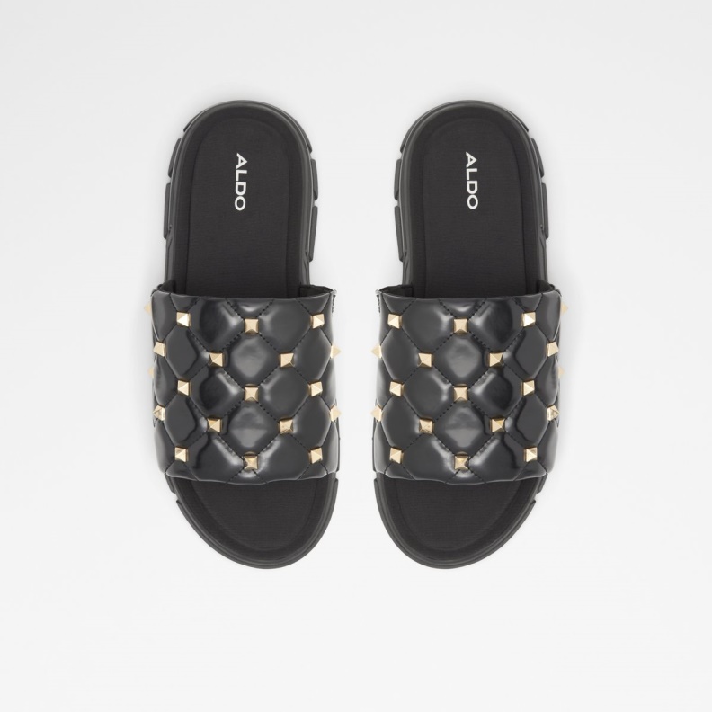 Cuciro Slide Sandal Fashion Black Synthetic Patent Aldo