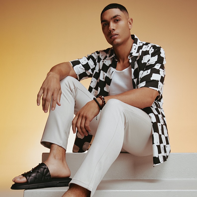 Black Synthetic Smooth Cuciro Slide Sandal Fashion Aldo