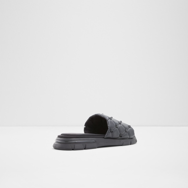 Black Synthetic Smooth Cuciro Slide Sandal Fashion Aldo
