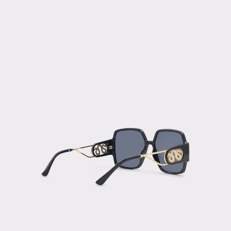 Fashion Aldo Black-Gold Multi Cynon Sunglasses