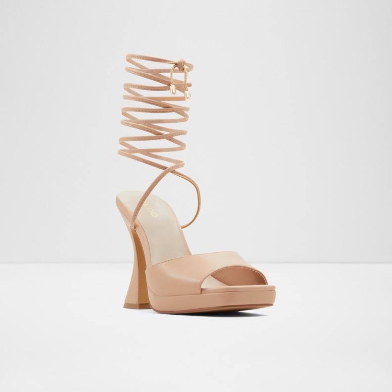 Aldo Fashion Daphnee Heeled Mule Platform Medium Beige
