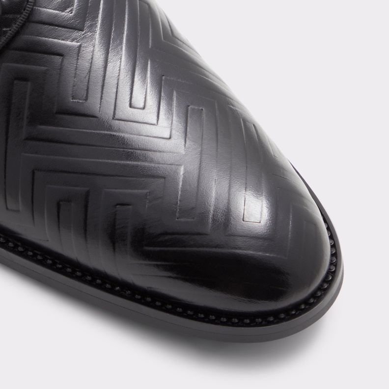 New Arrival Derreck Oxford Shoe Fashion Aldo Black Leather Embossed