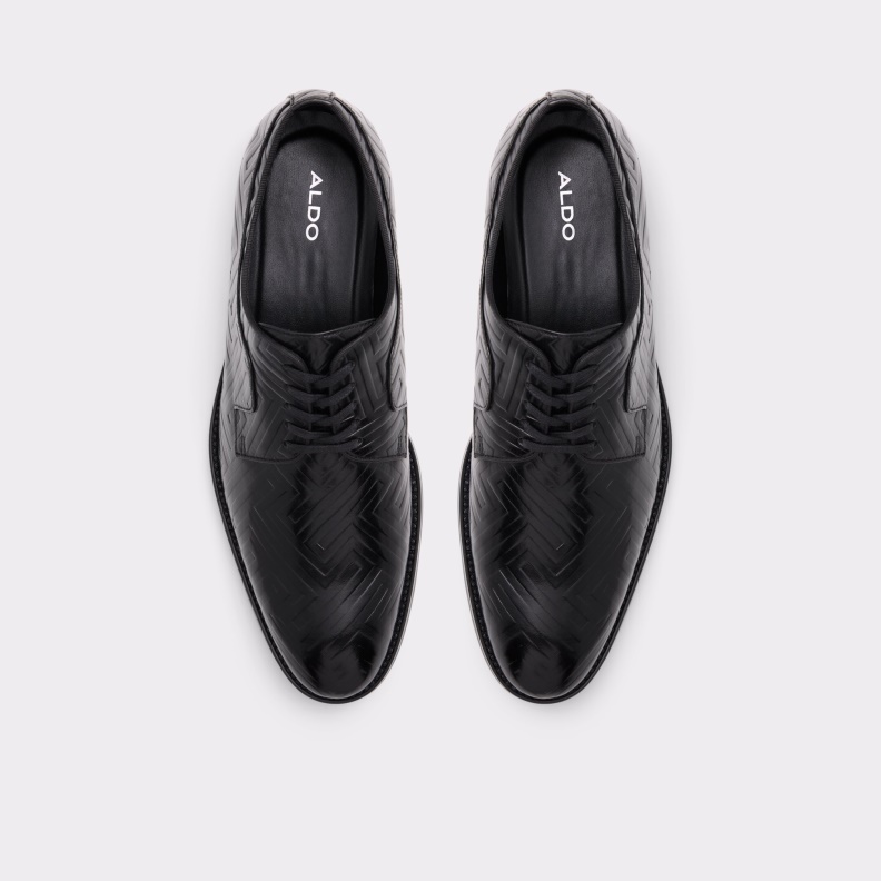 New Arrival Derreck Oxford Shoe Fashion Aldo Black Leather Embossed