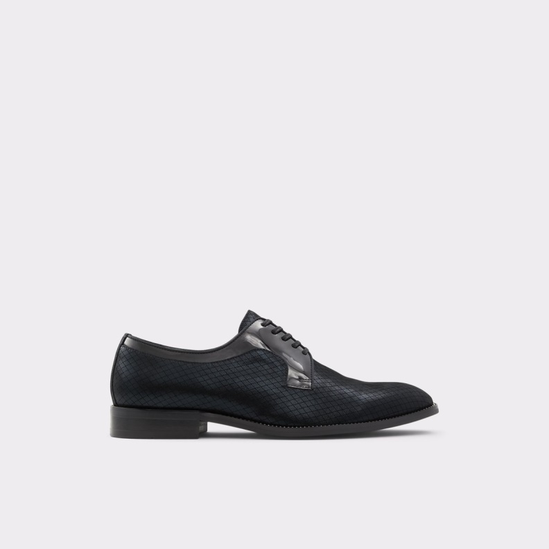 Black Leather Print Fashion Aldo Derreck Oxford Shoe