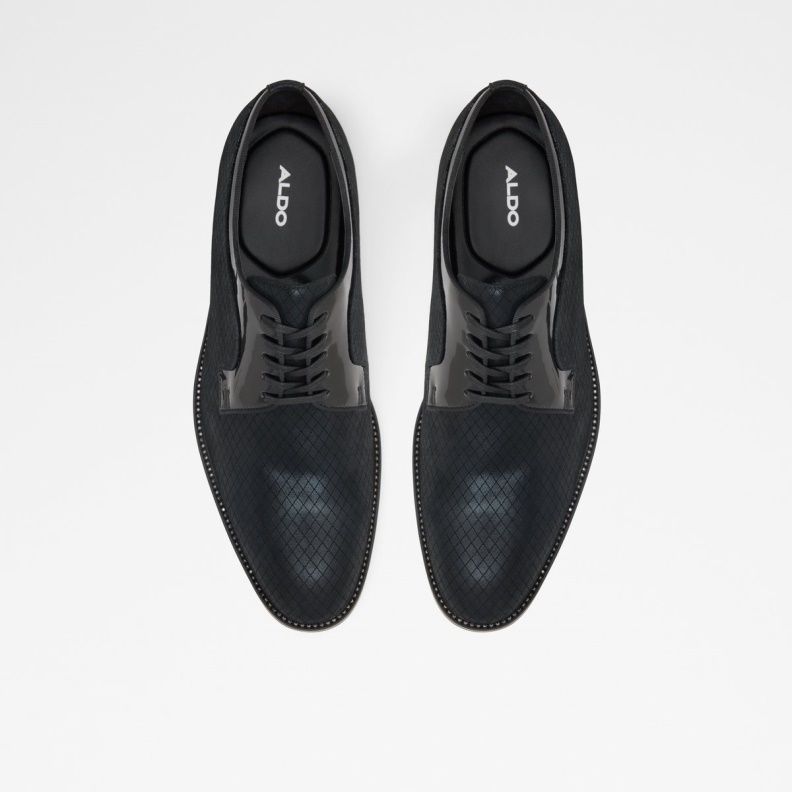 Black Leather Print Fashion Aldo Derreck Oxford Shoe