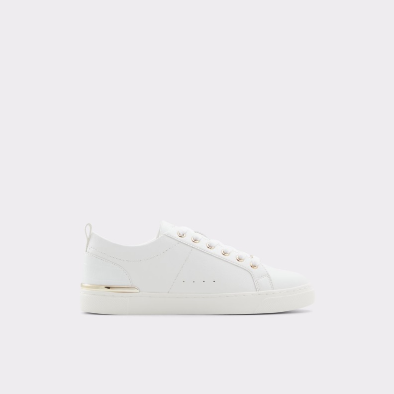 Fashion Aldo White Synthetic Smooth Dilathielle Low Top Sneaker Cup Sole