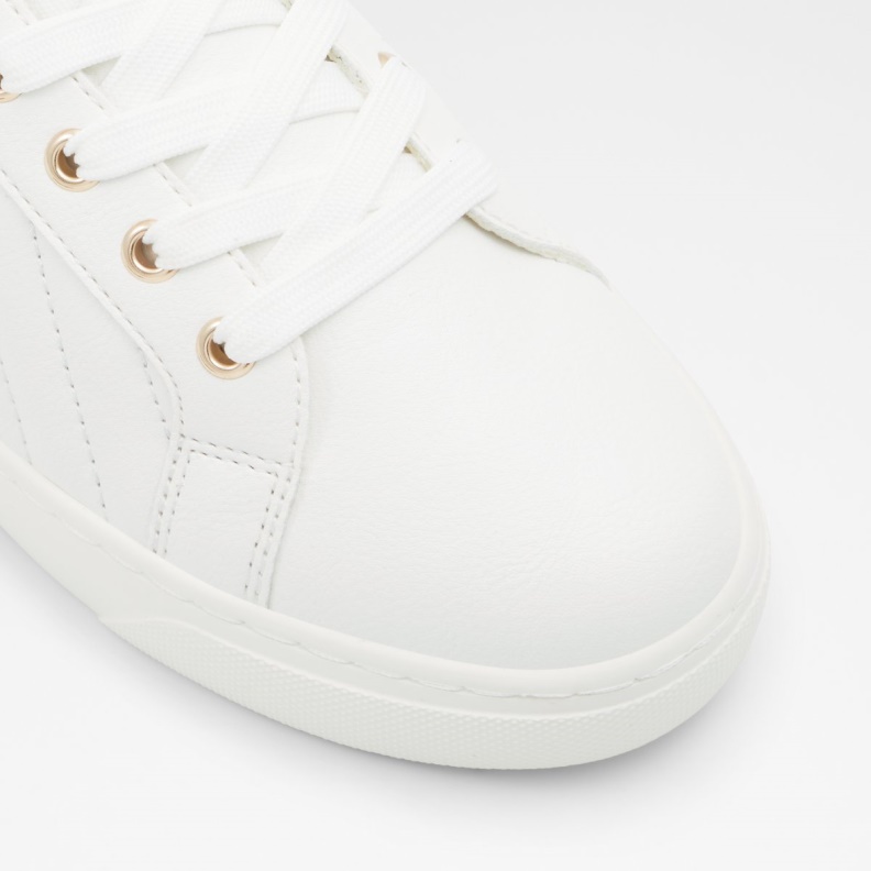 White Synthetic Quilted Fashion Aldo Dilathielle Low Top Sneaker Cup Sole