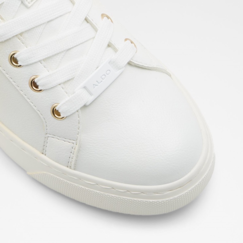 Aldo Gold-Clear Multi Synthetic Satin Fashion Dilathielle Low Top Sneaker