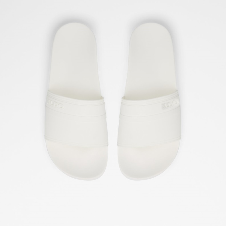Fashion Aldo White Dinmore Slide Sandal
