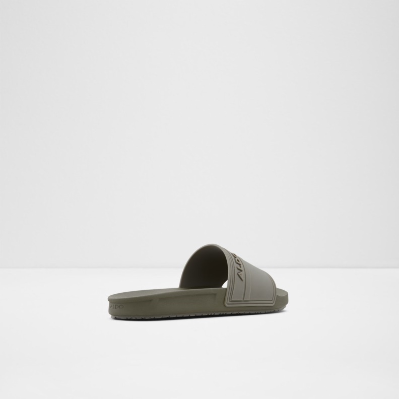 Fashion Green Synthetic Rubber Dinmore Slide Sandal Aldo