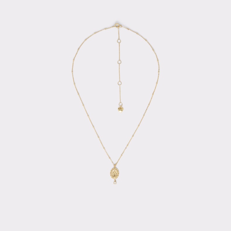 Gold-Clear Multi Aldo Fashion Draulia Necklace