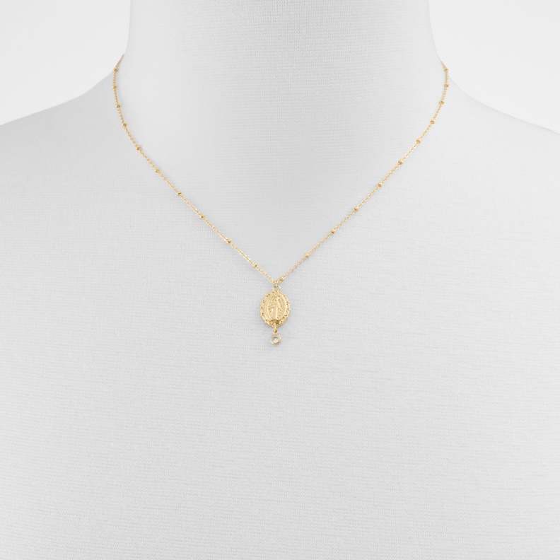 Gold-Clear Multi Aldo Fashion Draulia Necklace