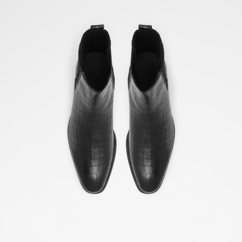 Aldo Fashion Schwarz Leder Glatt Druven