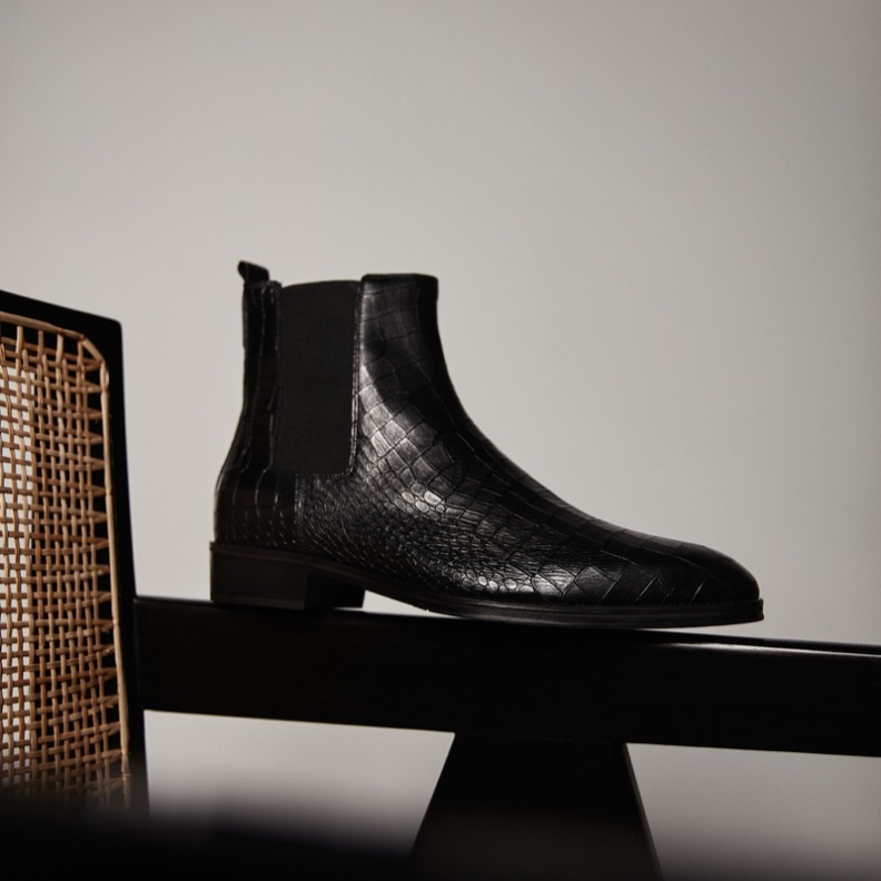 Aldo Fashion Schwarz Leder Glatt Druven