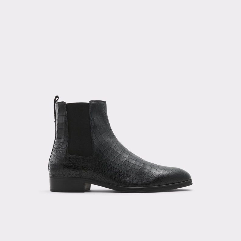 Black Leather Smooth Druven Chelsea Boot Fashion Aldo