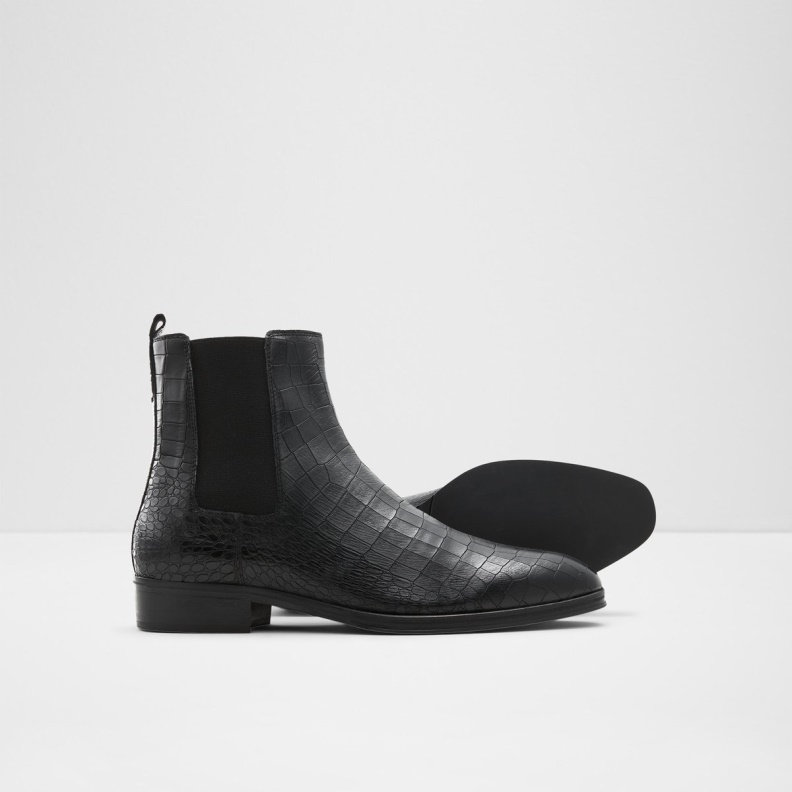 Black Leather Smooth Druven Chelsea Boot Fashion Aldo