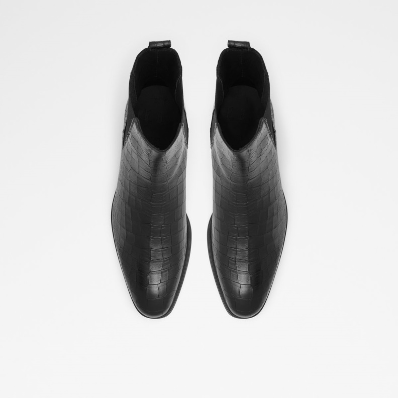 Black Leather Smooth Druven Chelsea Boot Fashion Aldo