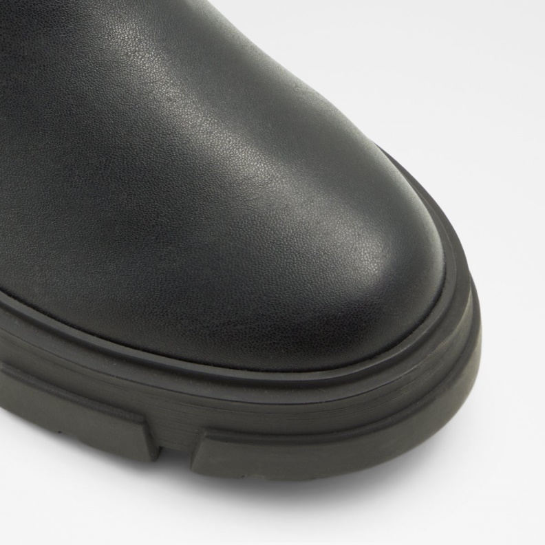 Black Aldo Fashion Dweradia Over-The-Knee Boot Lug Sole