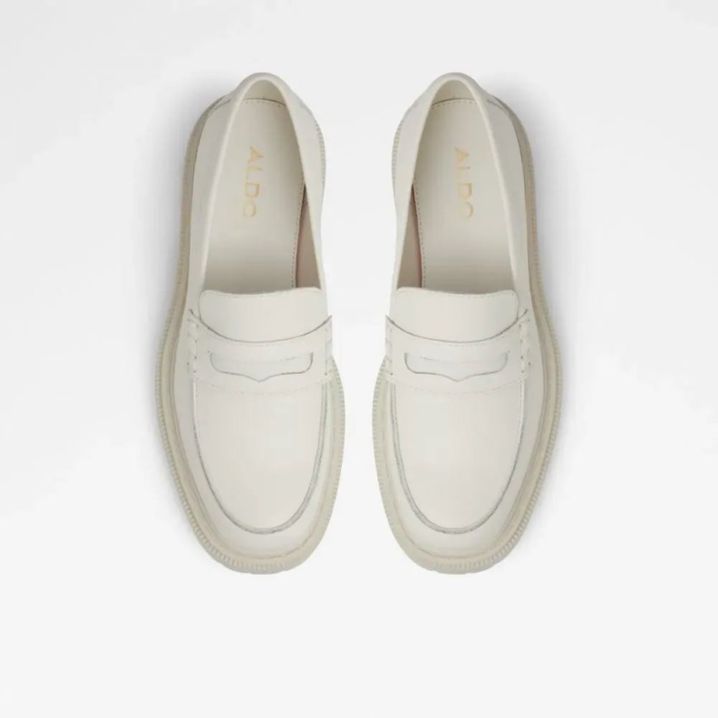 Fashion Aldo Bigstrut Women's Lug Sole Penny Loafer Other White