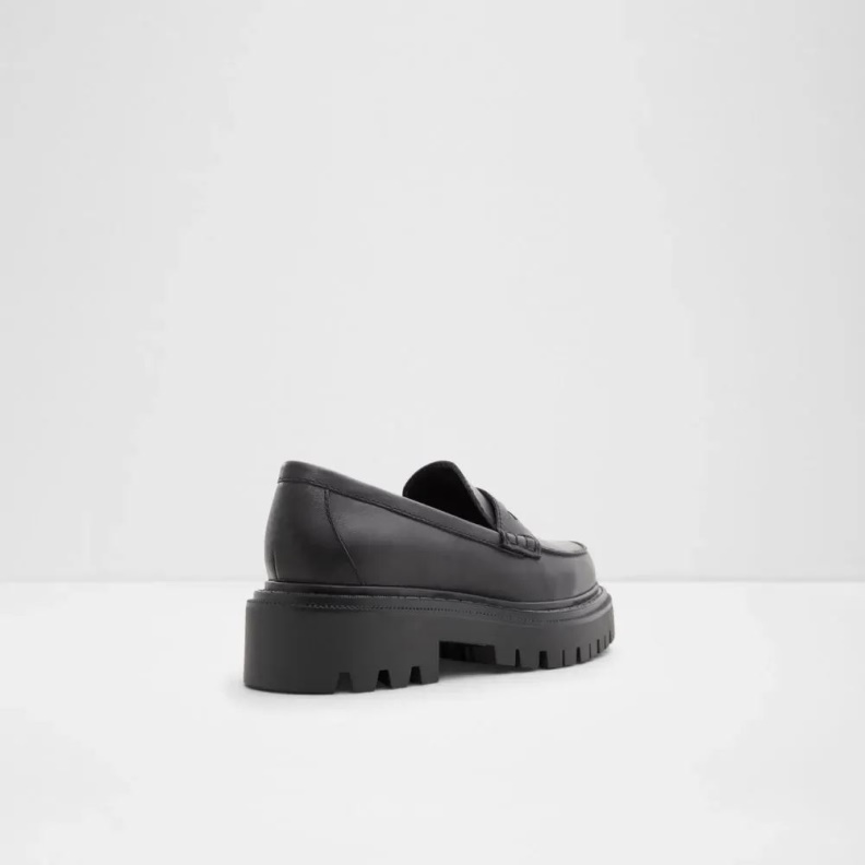 Other-Black Bigstrut Women's Lug Sole Penny Loafer Fashion Aldo