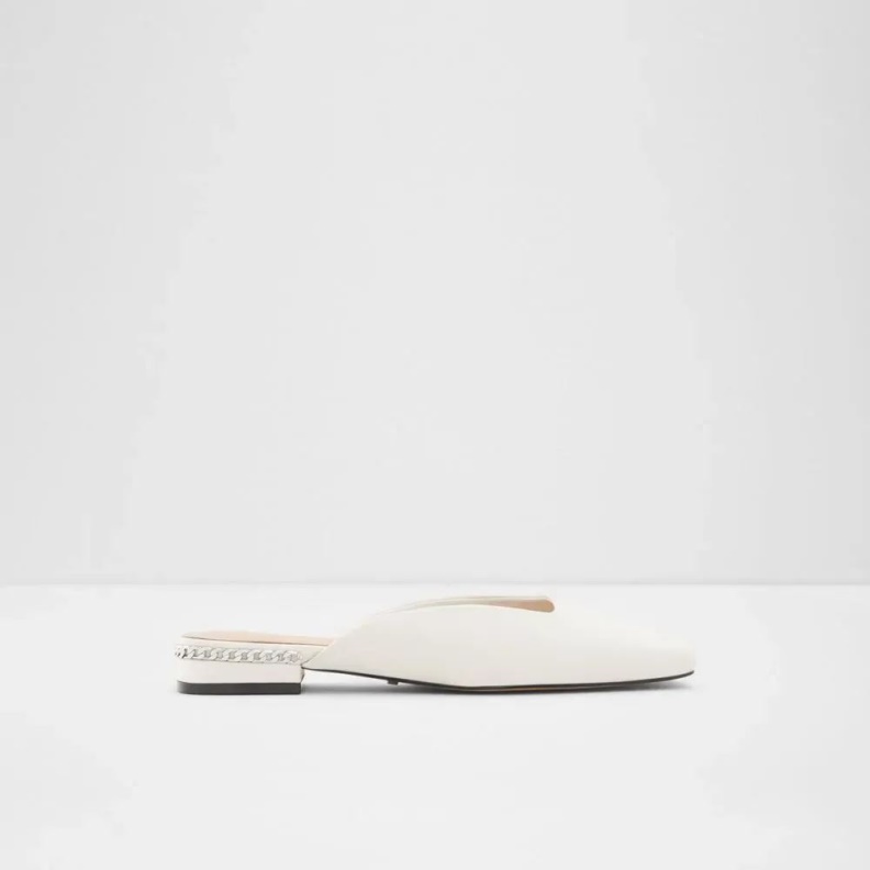 Fashion Aldo White Pridiaflex Women's Square Toe Mule