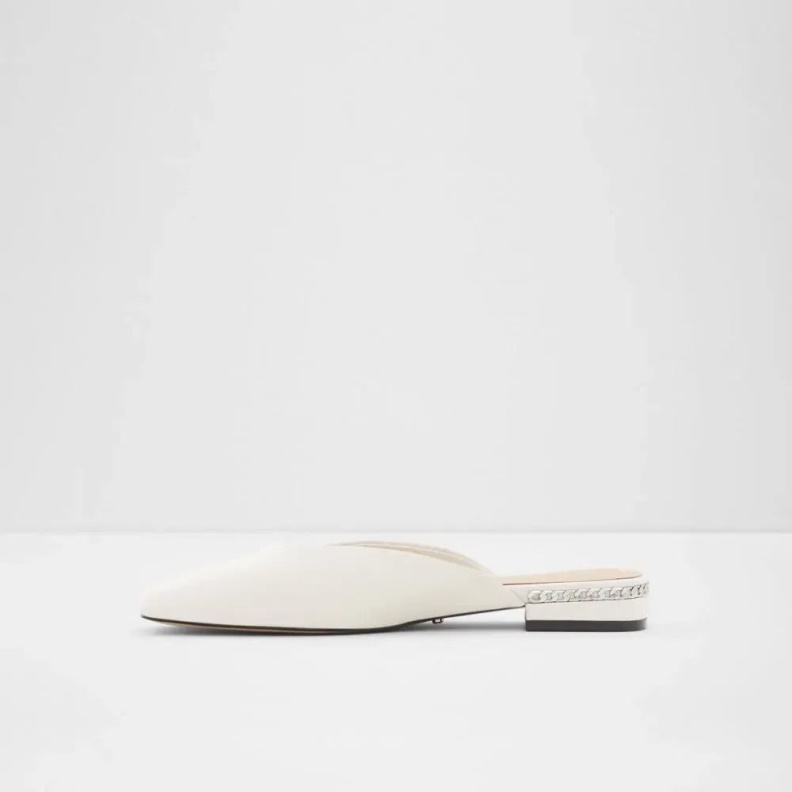 Fashion Aldo White Pridiaflex Women's Square Toe Mule