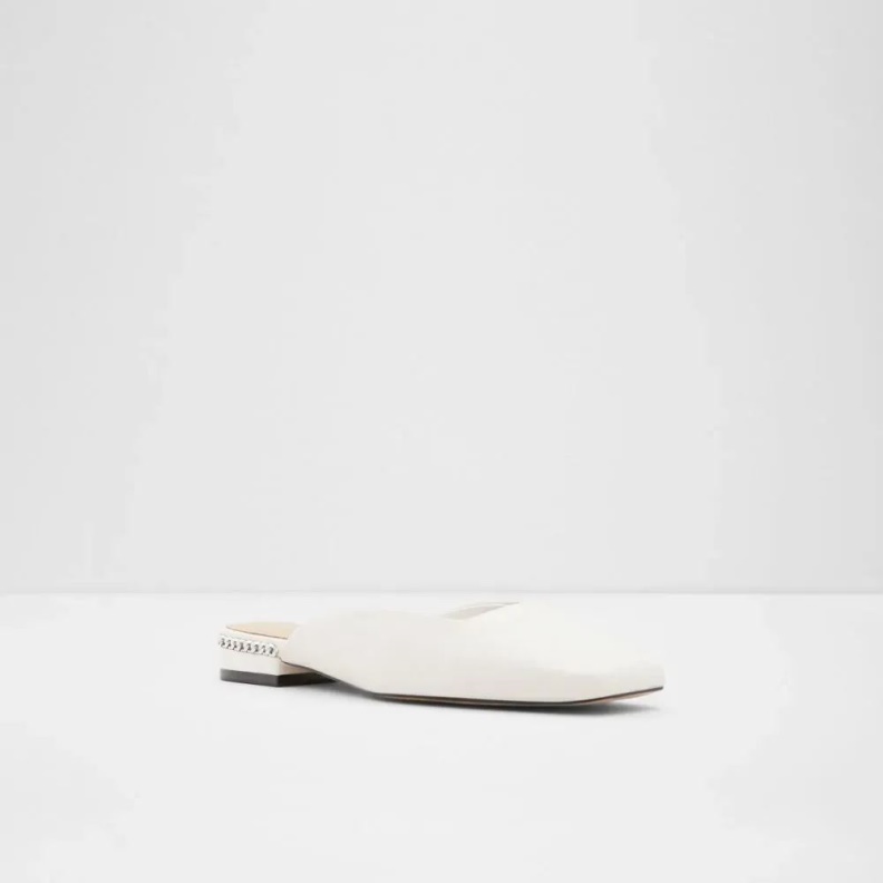 Fashion Aldo White Pridiaflex Women's Square Toe Mule