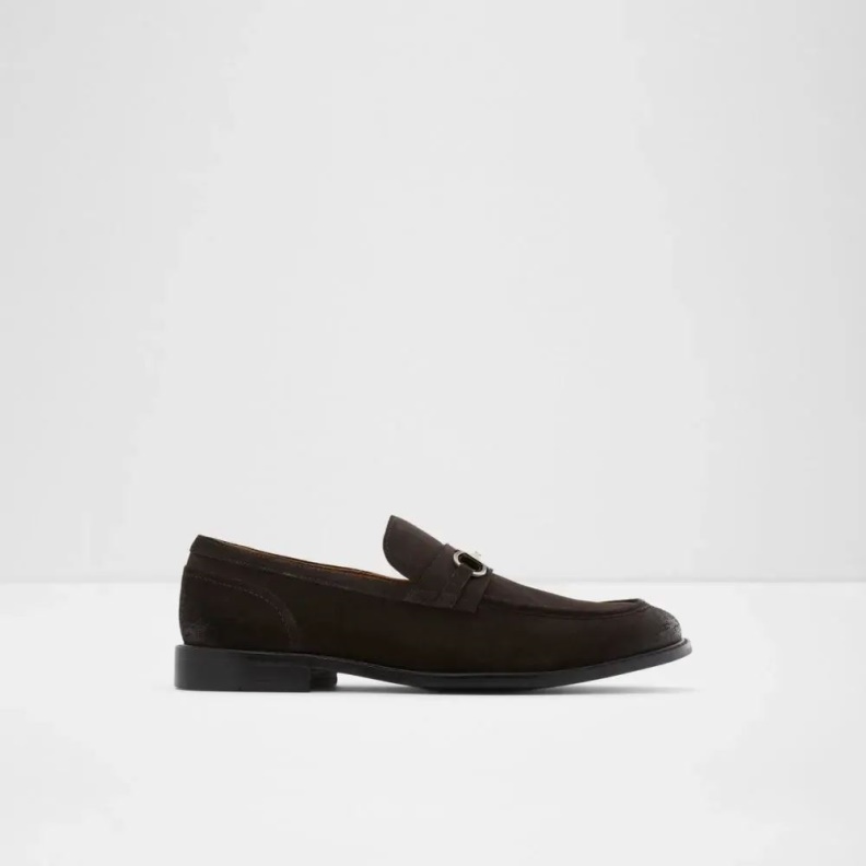 Fashion Dark-Brown Schergerflex Men's Slip-On Almond Toe Loafer Aldo
