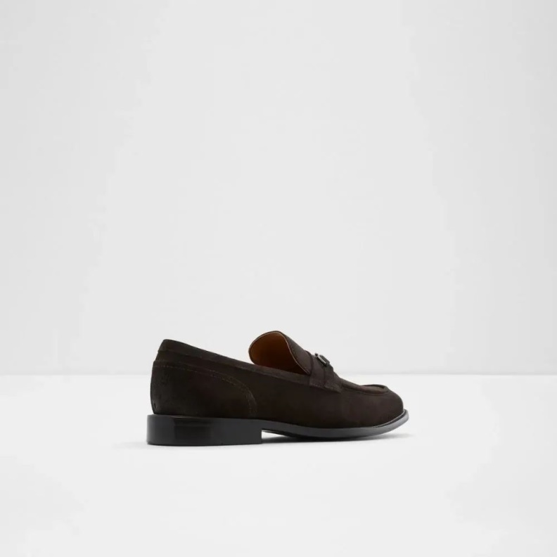 Fashion Dark-Brown Schergerflex Men's Slip-On Almond Toe Loafer Aldo