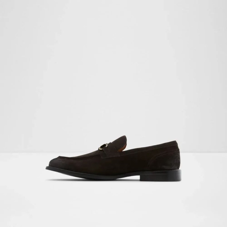 Fashion Dark-Brown Schergerflex Men's Slip-On Almond Toe Loafer Aldo
