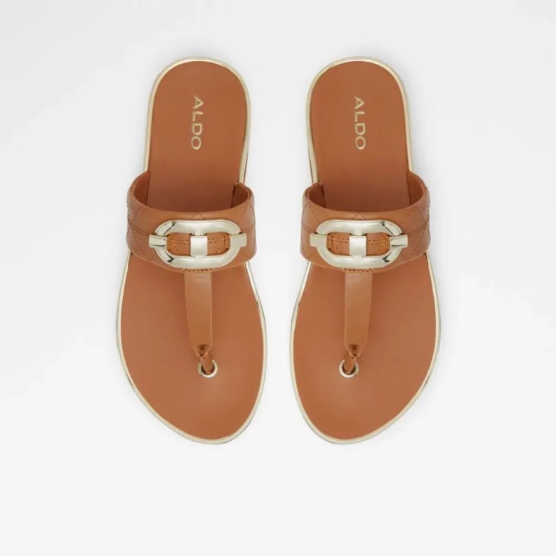 Fashion Medium-Brown Searene Women's Thong Beach Sandal Aldo