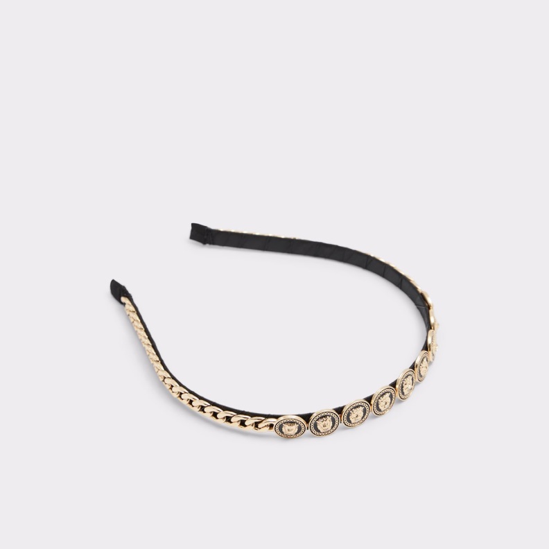 Fashion Aldo Black-Gold Multi Last Chance Elamaeryn Headband