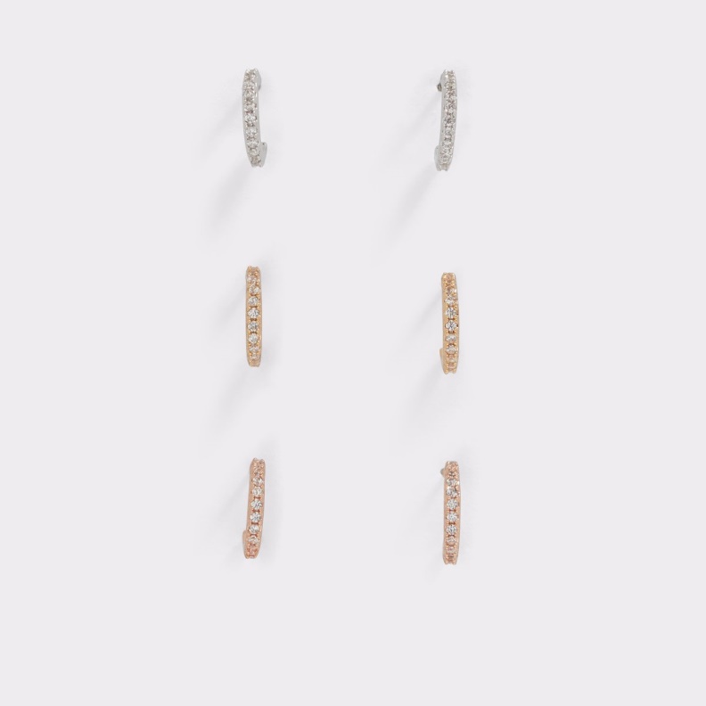 Fashion Aldo Last Chance Elaryan Hoop Earrings Metallic Multi