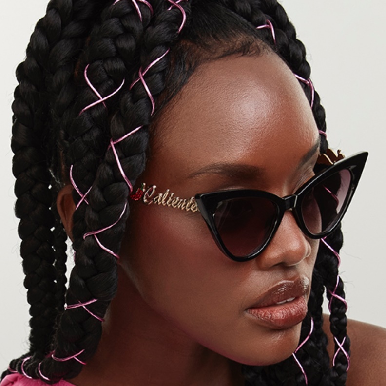 Black-Gold Multi Fashion Aldo Elirawan Cat Eye Sunglasses