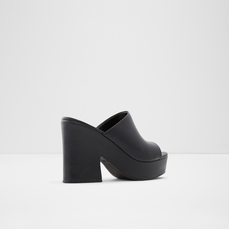 Black Ellara High Heel Slide Sandal Block Heel Aldo Fashion