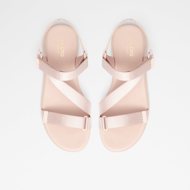 Fashion Aldo Light Pink Eoweniel Strappy Flat Sandal