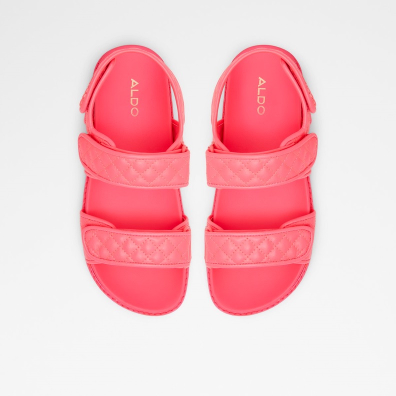 Aldo Eowiliwia Sling Back Flat Sandal Bright Pink Fashion