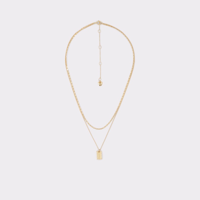 Aldo Fashion Gold-Clear Multi Eroetram Necklace