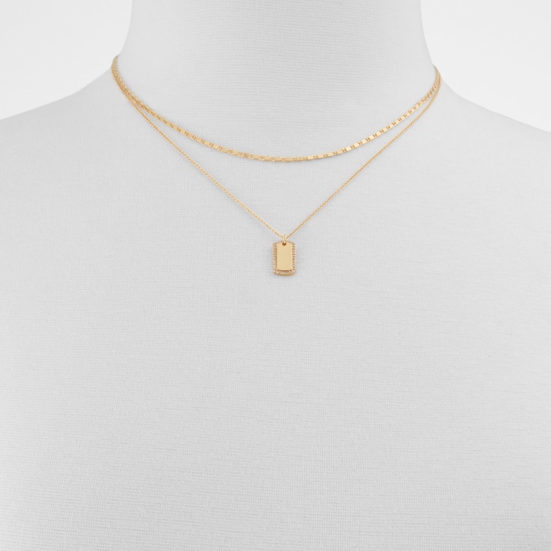 Aldo Fashion Gold-Clear Multi Eroetram Necklace