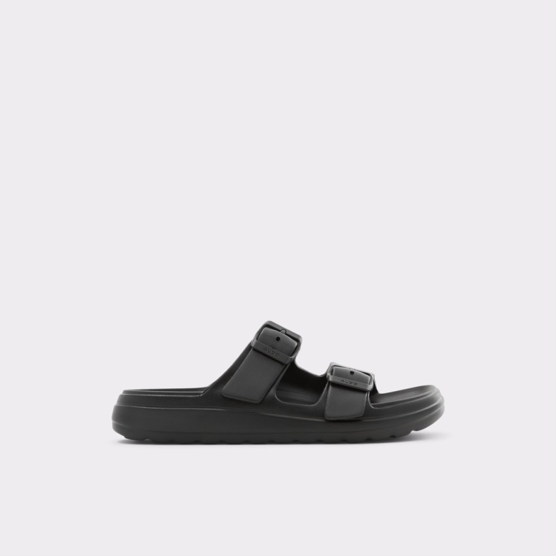 Fashion Aldo Black Eteiven Slide Sandal