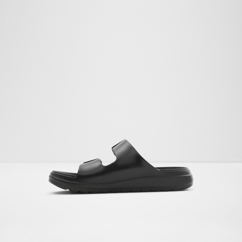 Fashion Aldo Black Eteiven Slide Sandal