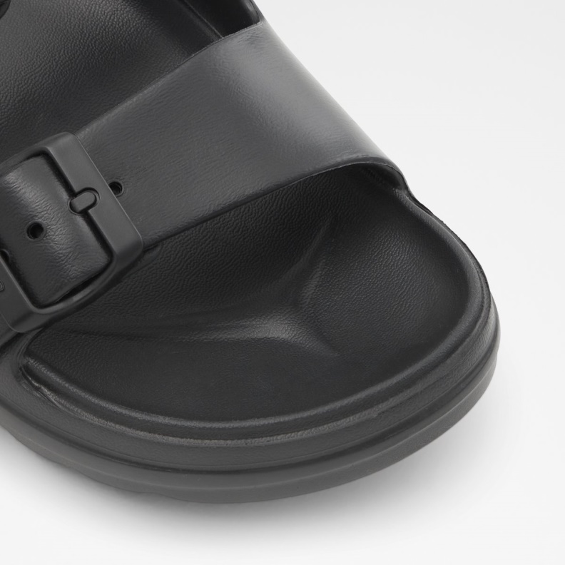 Fashion Aldo Black Eteiven Slide Sandal