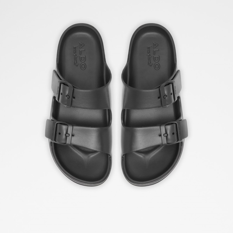 Fashion Aldo Black Eteiven Slide Sandal